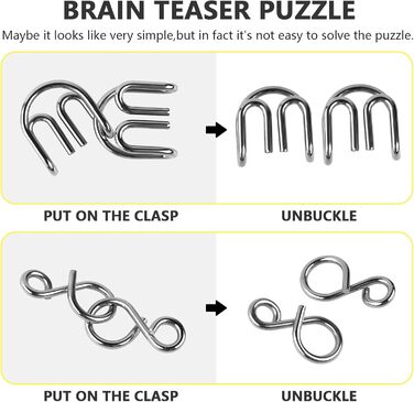 Дерев&39яна колекція 24 металевих головоломки, металева головоломка, металева головоломка, набір інтелектуальних ігор, терпіння, г