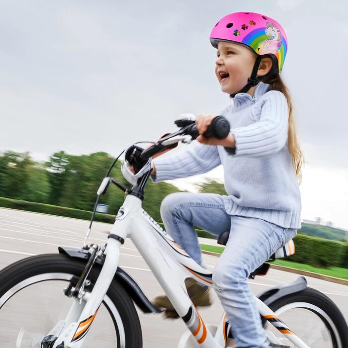 Велосипедний шолом Дитячий шолом Єдиноріг Дитячий шолом Дівчачий шолом для фігуристів Шолом для скутера та їзди Шолом для хлопчикі