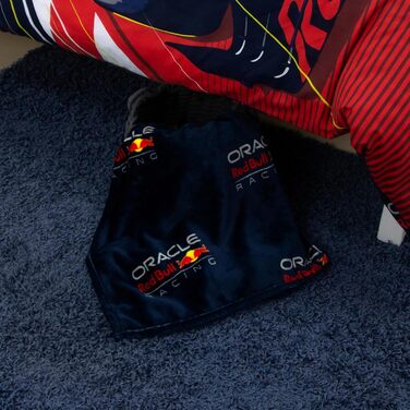 Флісова ковдра Oracle Red Bull Racing, офіційно ліцензований продукт, дизайн Формули-1, надзвичайно м&39яка, тепла, ідеально підходить для кімнат підлітків, кемпінгу та ночівлі, розмір 100 x 150 см, темно-синій.