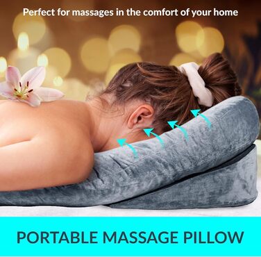 Подушка HoldOneLight Face Down для сну - подушка для очей, ергономічна контурна подушка з піни з ефектом пам&39яті, підходить для сну на боці та спині, двостороння підтримка (сіра)