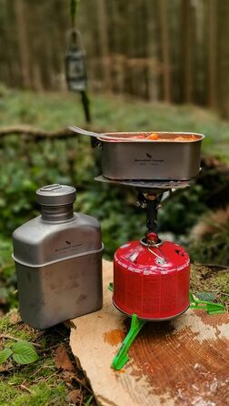 Титанова їдальня Кемпінговий посуд Кружка Військова пляшка для води Набір чашок для їдальні на відкритому повітрі Надлегкий набір