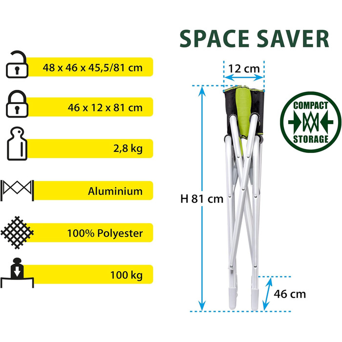 Крісло BRUNNER Regista Captain Green/Black