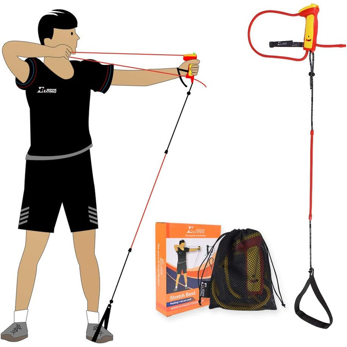 Тренажер для стрільби з лука Elong — силовий розтяжний тренажер для рекурсивних та складних луків, жовтий