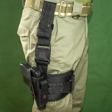 Кобура на стегно для ПМ кордура Kirasa чорна(Арт.KI282)