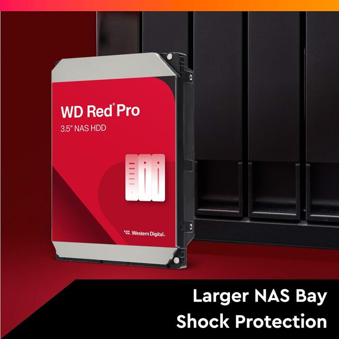 Внутрішній жорсткий диск WD Red Pro 8TB NAS 3.5" клас 7200 об/хв, SATA 6 Гбіт/с, CMR, 256 МБ кешу, версія 2025, 8 ТБ