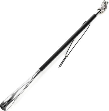 Палиці для ходьби Shoehorn Silver Ручка виготовлена з 925 уздовж 78см Короткий Shoehorn Elegant Luxury Stocking, Shoehorn, Style Head Owl