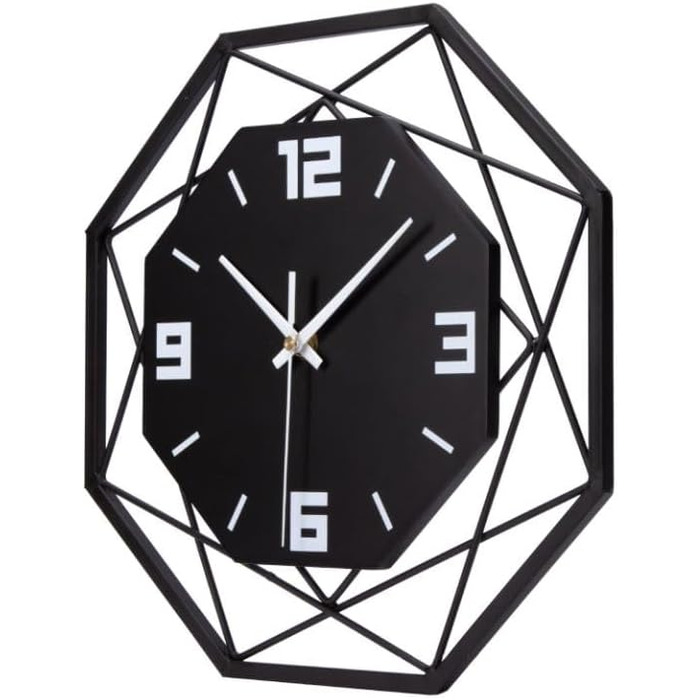 Настінний годинник VIVILINEN без цокання кований настінний годинник МДФ сучасний кварцовий годинник на батарейках безшумний для ві