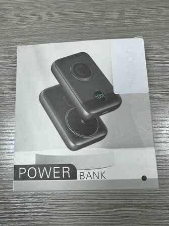 Магнітний Power Bank 10800mAh для MagSafe, 4-в-1, QC4.0 PD 22.5W USB-C швидка зарядка,  зі світлодіодним дисплеєм , чорний