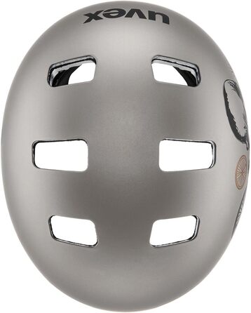 Міцний дитячий шолом для дітей - індивідуальне регулювання розміру - оптимізована вентиляція - дубовий коричнево-восьминіг матовий