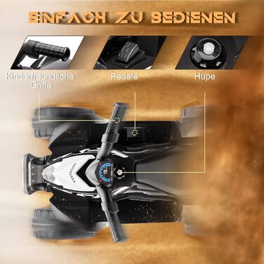 Електричний квадроцикл міні квадроцикл дитячий електричний квадроцикл дитячий квадроцикл зі світлодіодом і клаксоном дитячий мотоц