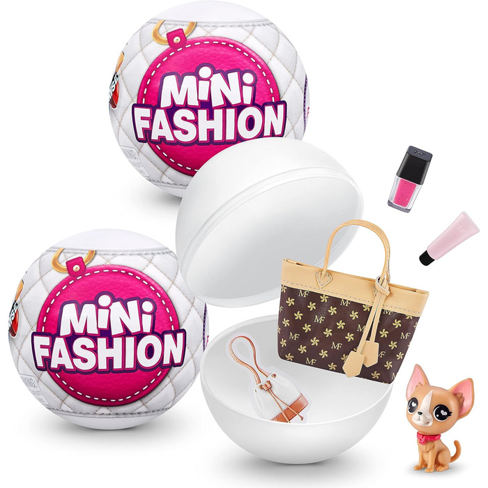 Міні-бренди Міні-мода Справжня тканина Модні сумки та аксесуари Капсульна колекційна іграшка (2 шт.) Серія 1 2 капсули