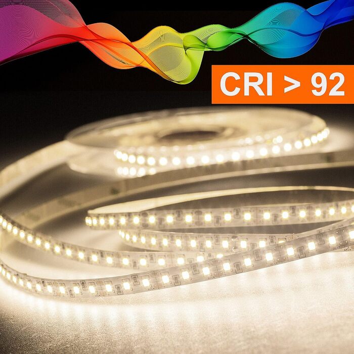 Світлодіодна стрічка Mextronic 2835, нейтральний білий (4000K), CRI 92, 36W, 5 метрів, 24V, IP20