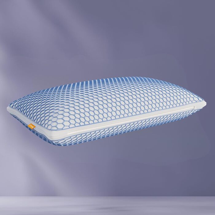 Підтримуюча подушка Emma Elite 70x40 см Ергономічна подушка з регульованою висотою та охолоджувальним чохлом AirGrid Дихаюча подушка з піни з памяттю форми з чохлом, який можна прати, для всіх положень сну Elite 70 x 40 x 12 см