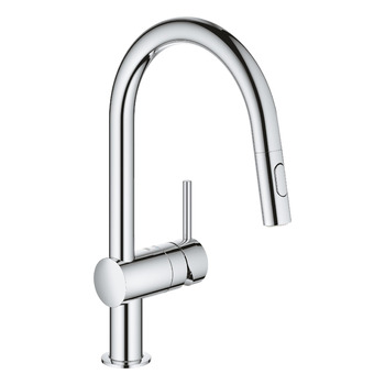 Кухонний змішувач GROHE Minta з висувним виливом, 2 режими струменя, поворот на 360, система економії води, хром, 32321002