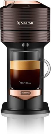 Кавова капсульна машина преміум-класу Nespresso De'Longhi ENV 120.BWAE Vertuo Next з піноутворювачем молока, коричнева