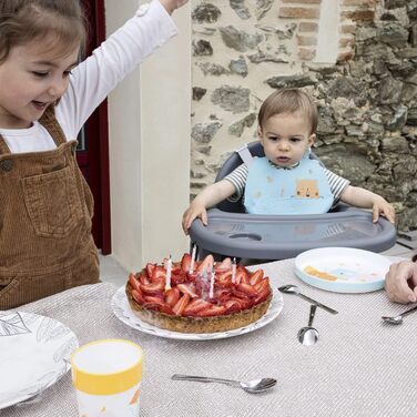 Регульований стільчик для годування 2-в-1, перетворюється на дитяче крісло, 6 місяців - 3 роки (макс. 15 кг), легкий (3,3 кг), дит