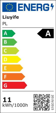 Компактна люмінесцентна лампа потужністю 11 Вт, 2 контакти, теплий білий G23, 2700K, 900 лм, U-подібна енергозберігаюча лампа з одинарною трубкою, що обертається, CFL лампа змінного струму 220-240 В, підходить для коридору, спальні, кухні, 1 упаковка