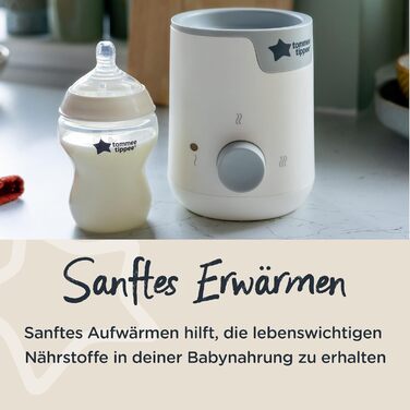 Електричний підігрівач пляшечок і сумок Tommee Tippee Easiwarm, тепле дитяче харчування за лічені хвилини, автоматичний таймер, ке