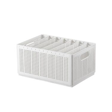 Коробка для зберігання штанів SIXRUN, розділена коробка для зберігання одягу, органайзер для шафи, ефективне сортування одягу для спальні, гардероб, складний органайзер для шафи (великий 7)