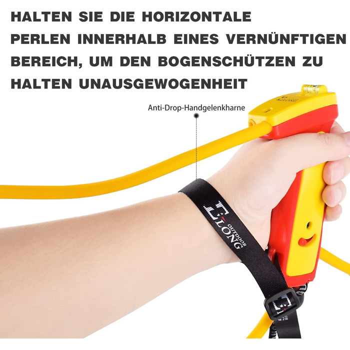 Тренажер для стрільби з лука Elong — силовий розтяжний тренажер для рекурсивних та складних луків, жовтий