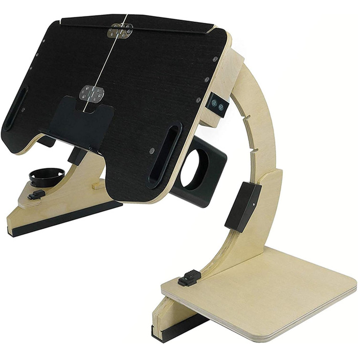 Регульований складаний столик для ноутбука в ліжко, приліжкова тумбочка, столик для сніданку, підставка для ноутбука, стіл для догляду, багатофункціональний столик для дивана, чорний