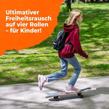 Скейтборд 31" Turquoise Fun Street – дитячий бірюзовий компліт 7-шаровий клен, для будь-якого віку та стилю, готовий до катання