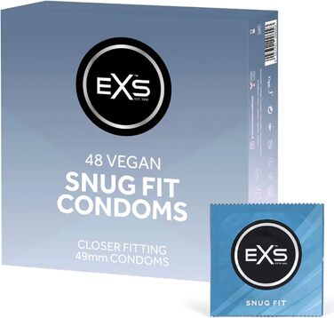 Презервативи щільного прилягання Натуральний латекс та щільніше прилягання Веганський Упаковка з 48 шт. (48 шт. в упаковці)