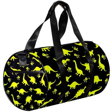 Спортивна сумка, маленька дорожня сумка, сумка для йоги, барвисті динозаври та лапки тварин, фітнес-сумка для активного відпочинку, ручна поклажа