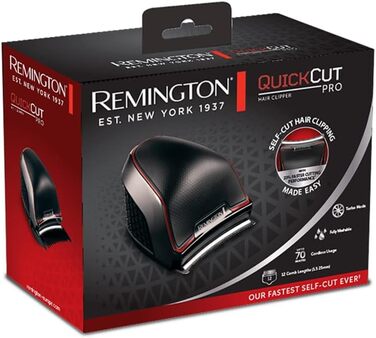 Професійна машинка для стрижки волосся Remington своїми руками самозаточувальна. Леза з нержавіючої сталі/Технологія Curve-Cut для легкого самостійного підстригання/0,5-25 мм Машинка для стрижки волосся (12 насадок-гребінців, робота від мережі/акумулятора