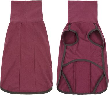 Теплий светр для собак Heywean, еластичний флісовий жилет, пуловер для маленьких та середніх собак, зимовий одяг для використання в приміщенні та на вулиці, XL (упаковка з 1), бордовий