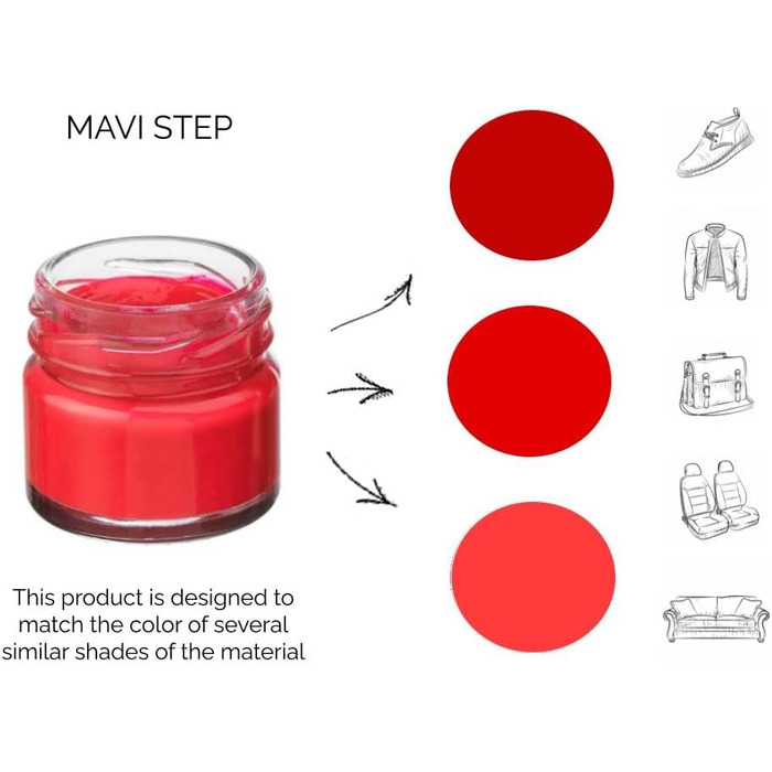 Набір для догляду за взуттям MAVI STEP Aurora із замші та нубуку - Розкішний набір для догляду за взуттям - 162 - яскраво-червоний, 163 темно-помаранчевий, один розмір