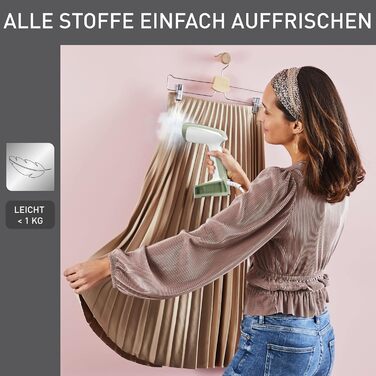 Кишеньковий паровий відпарювач Tefal DT3053 Access компактний складаний час нагрівання 15 секунд 1300 Вт до 20 г/хв. резервуар для