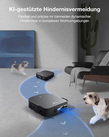 Робот-пилосос ECOVACS DEEBOT X2 Combo з функцією миття підлоги 8700 Па з ручним пилососом, подвійне автоматичне спорожнення, систе