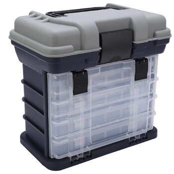 Шаровий контейнер для рибальських снастей, велика місткість 4-шарового контейнера з ручкою для глибоководної риболовлі та риболовлі з човна, 4-