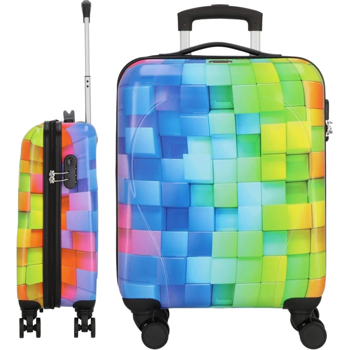 Ручна валіза NOWI 55x40x20 см - підходить для Ryanair, Lufthansa, Eurowings та інших Ручна валіза об&39ємом 36 л з тихими колесами та практичним кодовим замком