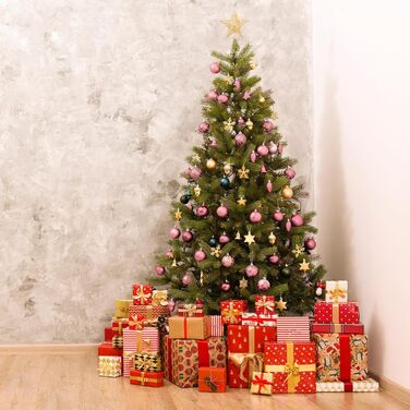 Різдвяні кульки набір із 72 шт рожеві Relaxdays