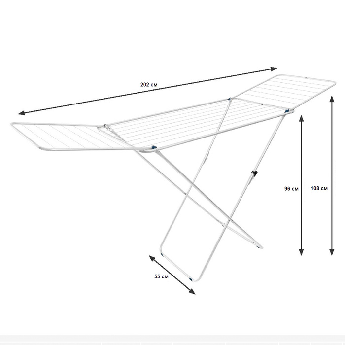 Сушарка для білизни підлогова Casa Si Pisa 20m White (CS92124C06)