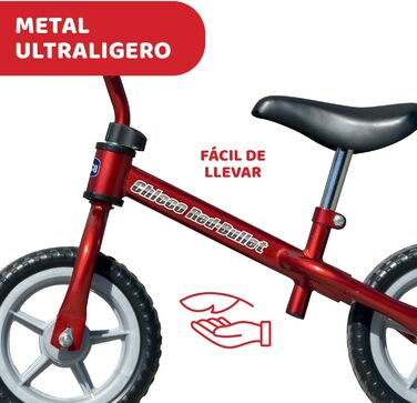 Велосипед-балансир Chicco Red Bullet для дітей 2-5 років, дитячий велосипед-балансир, з регульованим по висоті сідлом і кермом, ма