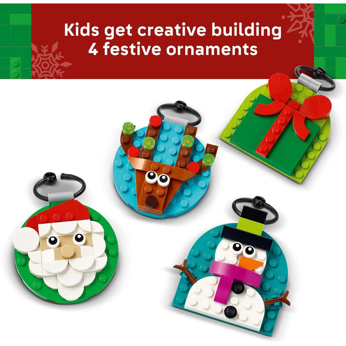 Конструктор LEGO Various Christmas Tree Pendants 40744, 153 деталі, ялинкові прикраси