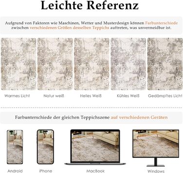 Килими, що праються, килим 150 x 210 см, коричневий сірий, сучасний абстрактний, для вітальні, спальні, великий, нековзний, з коротким ворсом, м&39які килими для вітальні, килим для їдальні, офісу, коричневий/сірий 150 x 210 см (прямокутний)