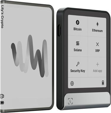 Крипто-гаманець нового покоління з вигнутим сенсорним екраном E Ink Secure - Bluetooth - NFC