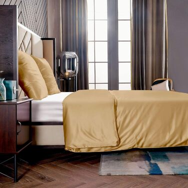 Комплект постільної білизни з 100 шовку THXSILK 4 шт. и, 2 підковдри 155 х 220 см і 2 наволочки 80 х 80 см, шовкова постільна біли