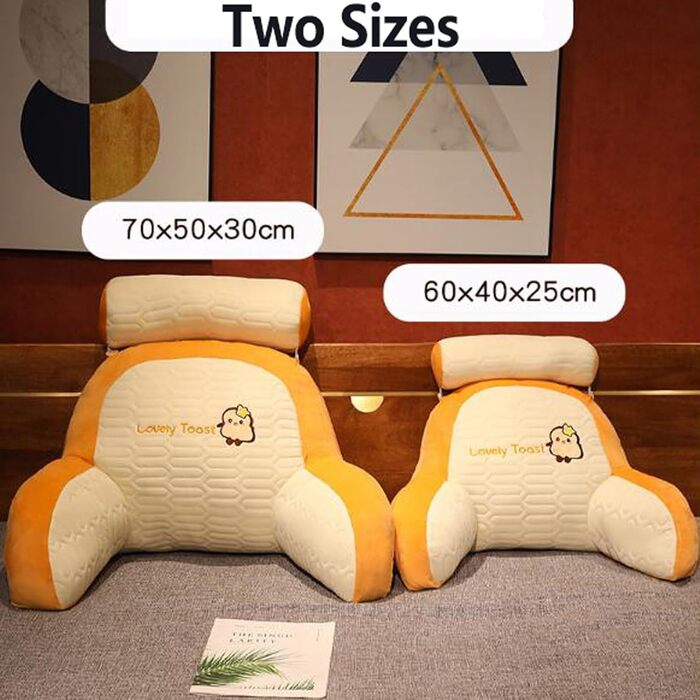 Подушка для читання SCARVES, з підтримкою для шиї/рук, латексна подушка Ice Silk, ергономічна подушка для спини для ліжка, чохли, що праються, для сидіння, читання або гри (колір чорний та білий, розмір 60 см x 60 см)