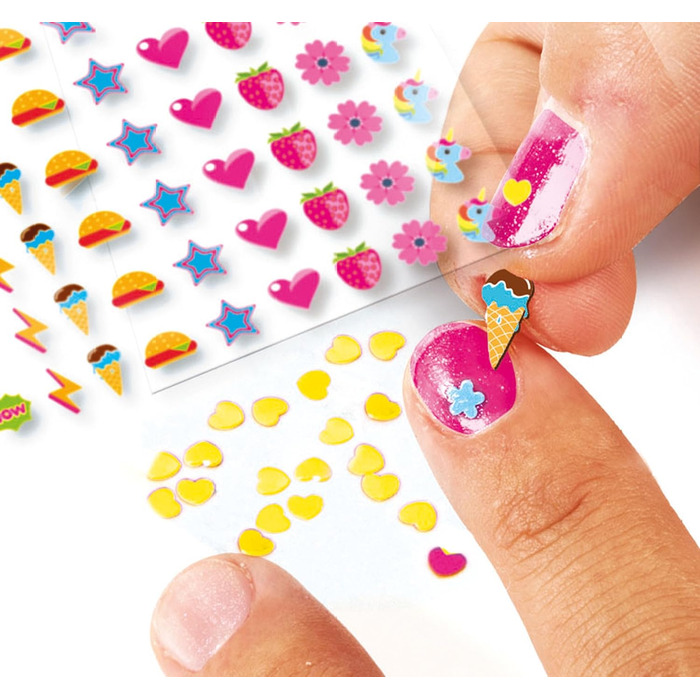 Набір для дизайну нігтів своїми руками для дітей віком від 6 років - Креативна іграшка, що включає лаки для нігтів, наклейки, блискітки та сушарку для нігтів 18599