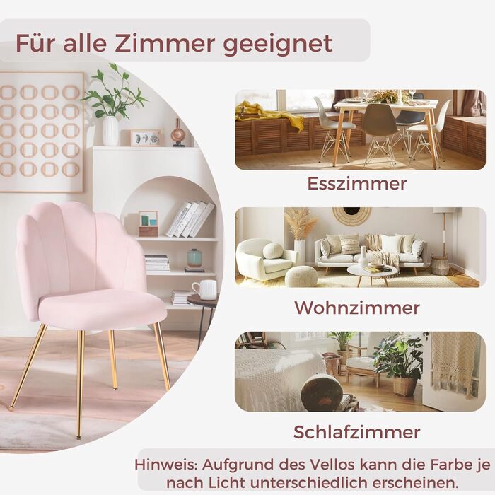 Крісло-туалетний столик без коліс, оксамитове крісло-обшивка для вітальні та спальні, сучасні стільці для їдальні, рожевий 1 рожевий