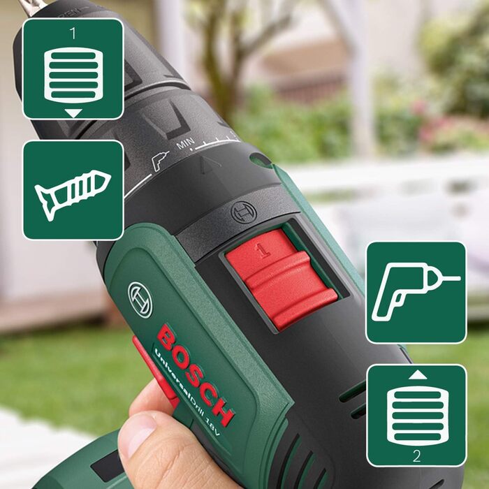 Акумуляторний дриль-шуруповерт Bosch UniversalDrill 18 В (без акумулятора, 18 В, у коробці)