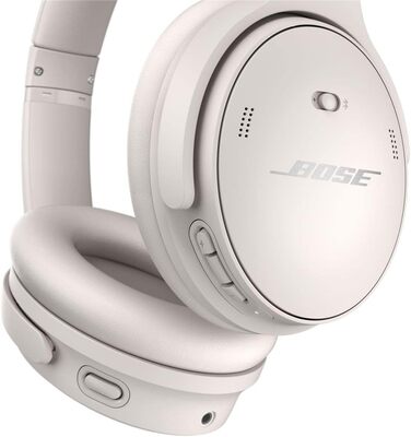 Бездротові шумозаглушувальні Bluetooth-навушники Bose QuietComfort 45, мікро, білі, один розмір, білий жорсткий кейс