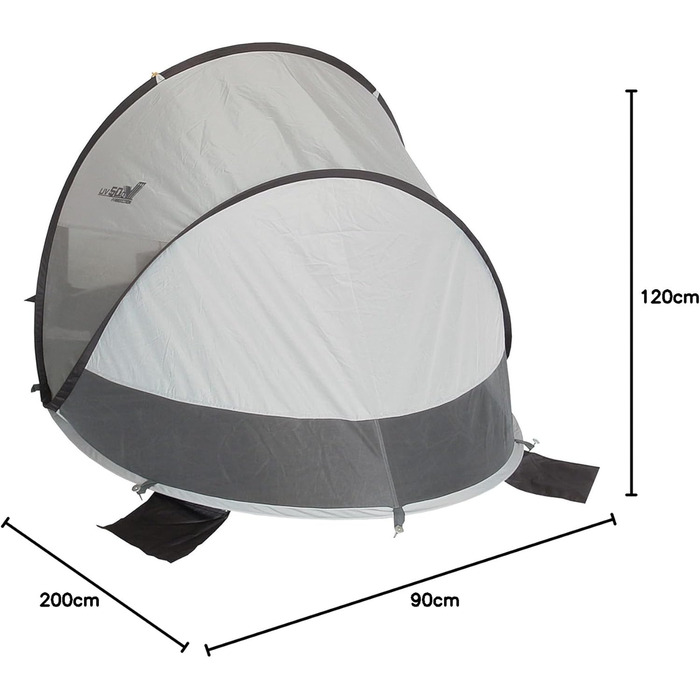 Пляжний намет High Peak Calobra 80 PopUp Beach Shelter Sunshade - захист від ультрафіолету 80