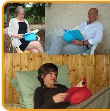 Подушка для читання, зелена, підставка для книг, виготовлена з тканини, регулюється по висоті книги