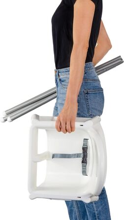 Дитячий стілець Ikea ANTILOP з ременем безпеки, білий 1